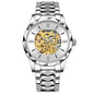 Fully automatic mechanical watch for men's business hollow tourbillon waterproof night light function watch