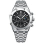 Mechanical Mens Watches Fashion Automatic Male Clock Blue Stainless Steel Waterproof Business Skeleton Watch…