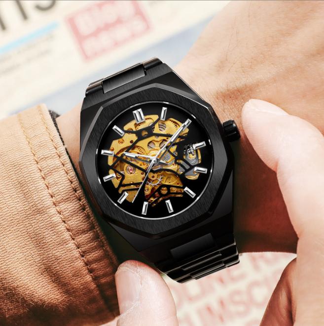 Skeleton Automatic Mechanical Watch for Men