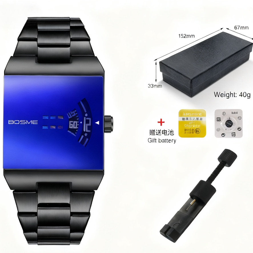 Men's Square Quartz Watch