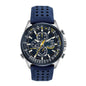 Men's Eco-Drive Sport Luxury World Chronograph Atomic Time Keeping Watch
