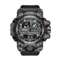 Men's Watches Sports Outdoor Waterproof Military Watch Date Multi Function Tactics LED Face Alarm Stopwatch for Men 3133