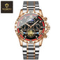 Mens Automatic Mechanical Watches Skeleton Tourbillon Day Date Luxury Self Winding Dress Wrist Watches Luminous