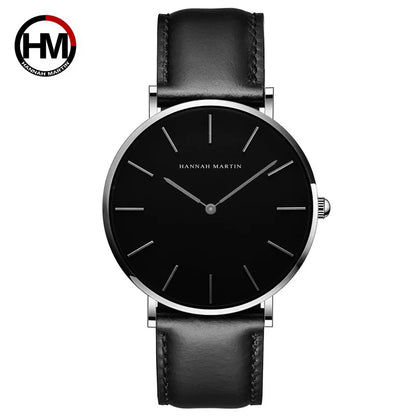 Minimalist Quartz Watch with Interchangeable Straps
