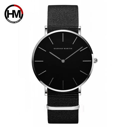 Minimalist Quartz Watch with Interchangeable Straps